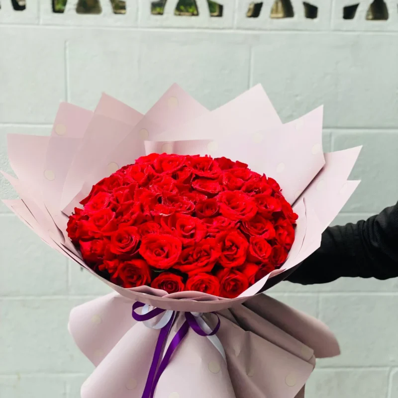60 Red Rose Bouquet Delivery in Dhaka