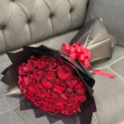 50 Red Rose Bouquet Delivery in Dhaka