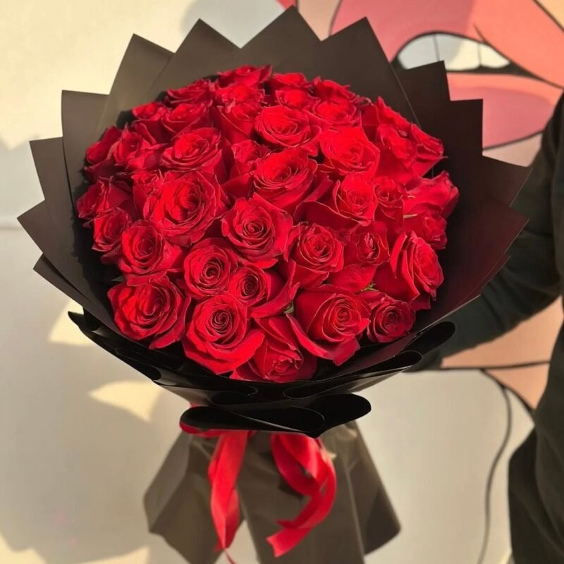25 Red Rose Bouquet – Fresh Roses in Dhaka