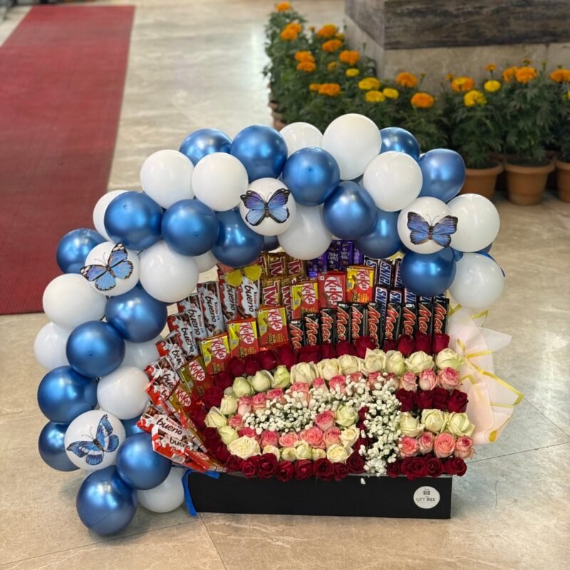 Premium Chocolate & Flower Box