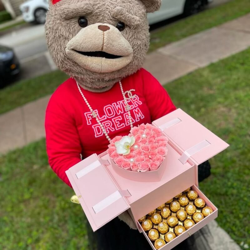 Sweet Secret of Love – Roses & Ferrero Rocher Box