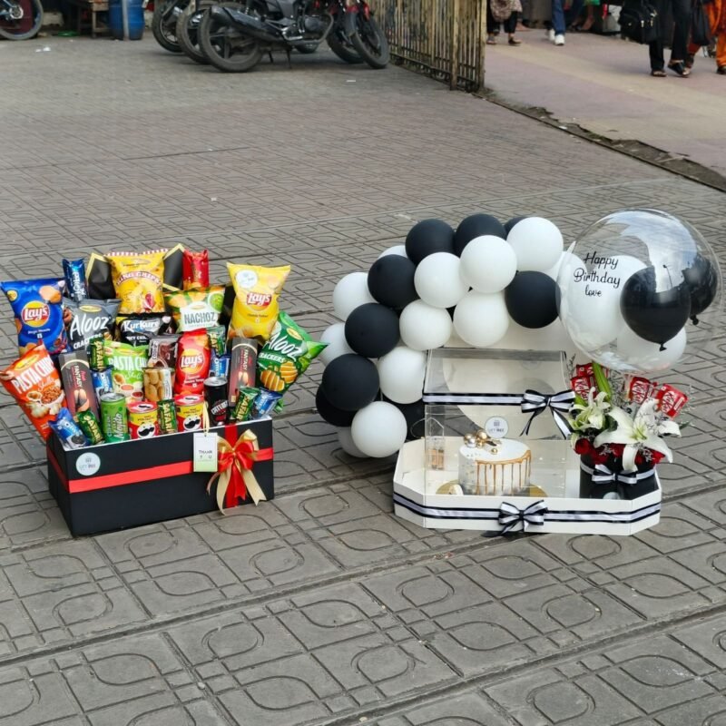 Black & White Theme Snack Lovers Combo