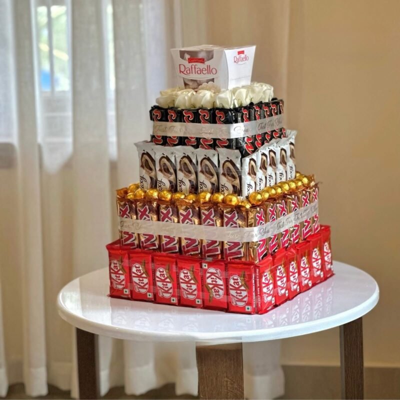 Raffaello, KitKat, Galaxy & Ferrero Chocolate Tower