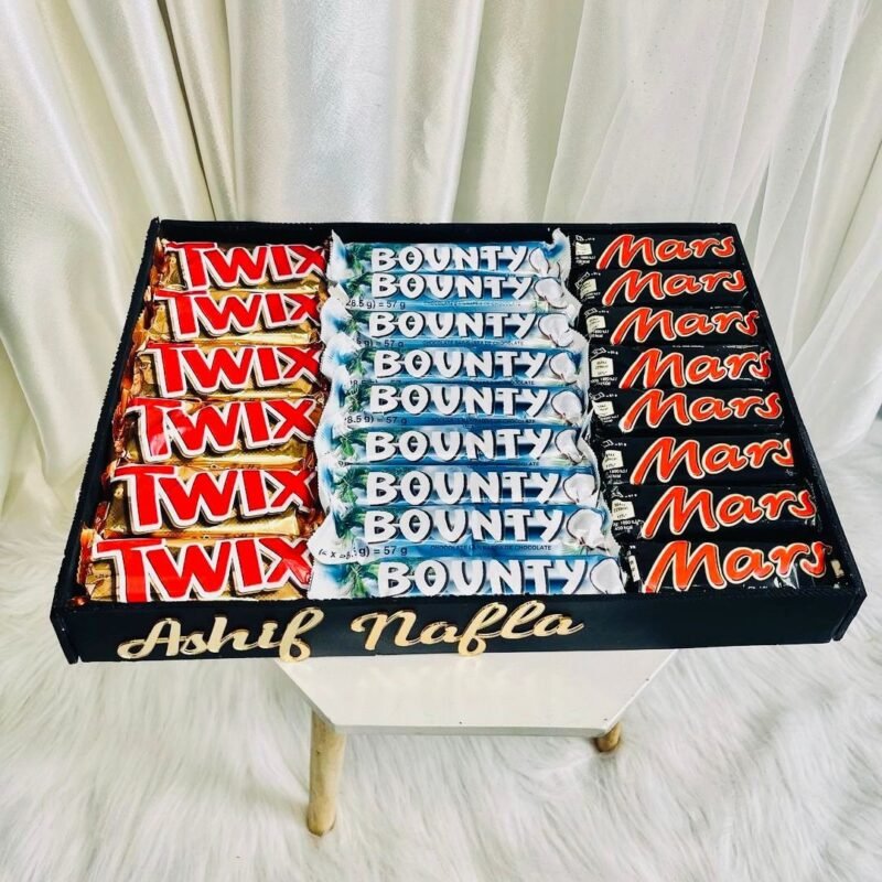 Twix, Bounty & Mars Chocolate Tray