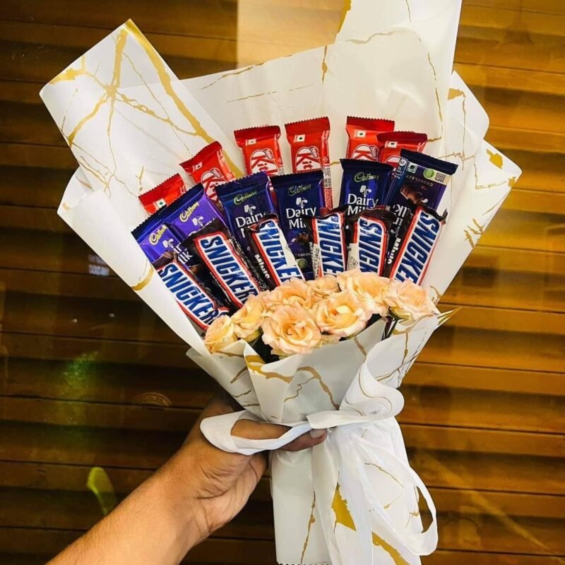 Snickers, Dairy Milk & KitKat Mixed Chocolate Bouquet