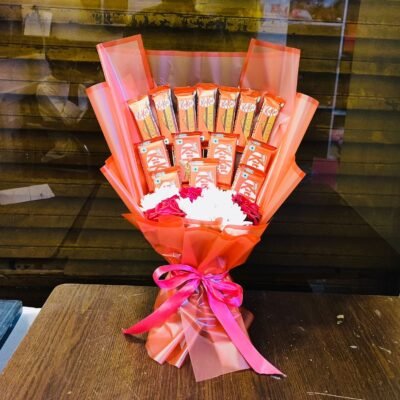 KitKat Red & White Flower Bouquet