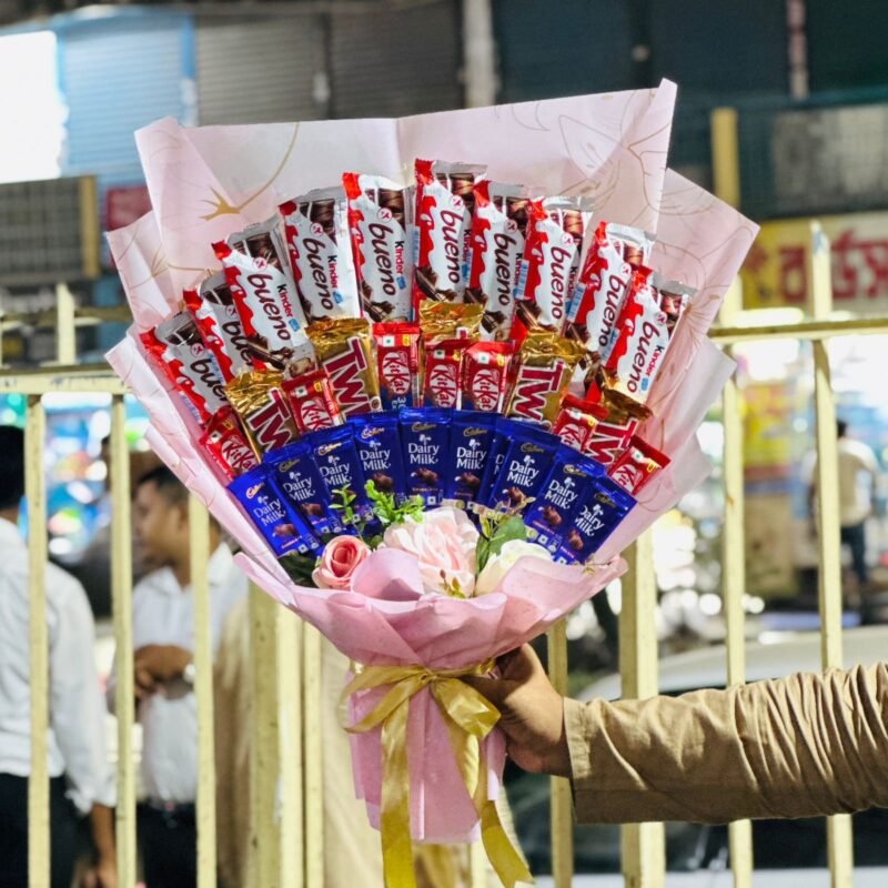 Kinder Bueno, Twix, Dairy Milk & KitKat Mixed Chocolate Bouquet